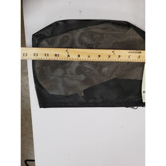 Walker Bag Womens One Size Black Canvas Zip Around Organizer Travel Tote Pouch - Picture 4 of 4